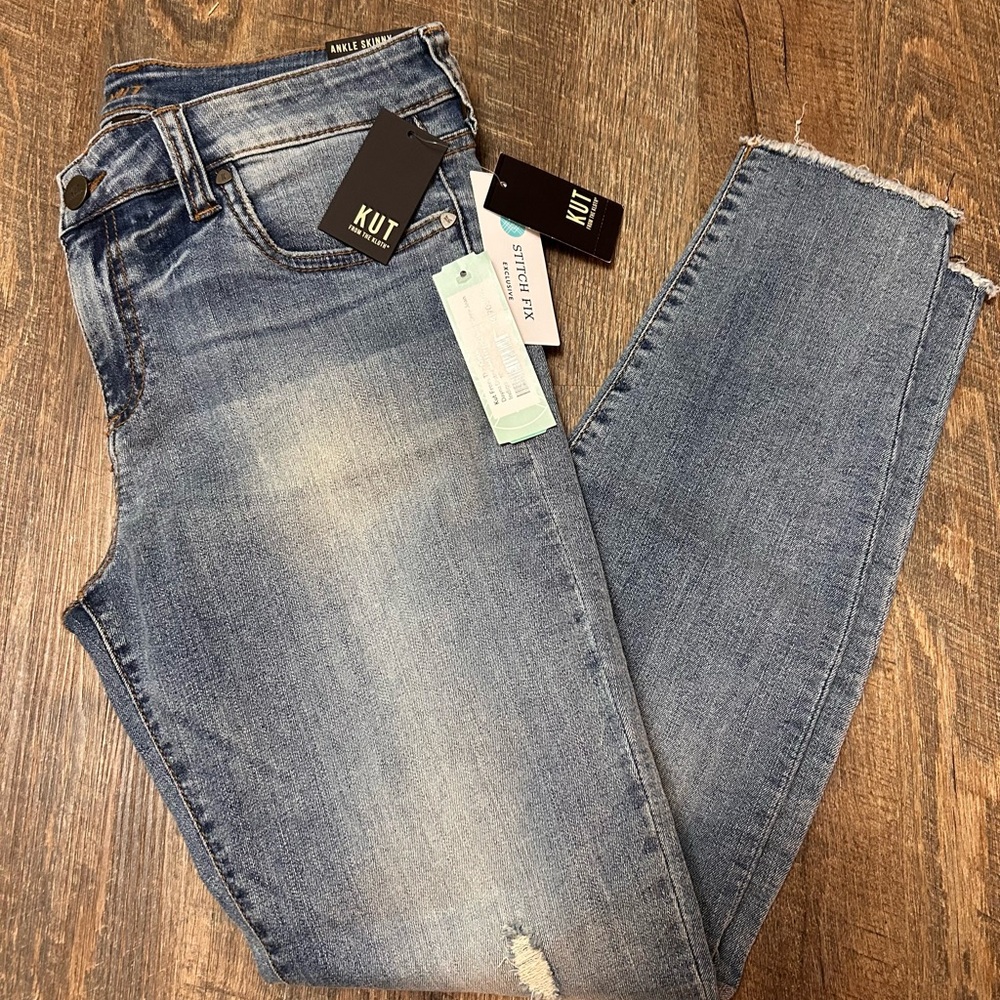 Kut from the Kloth Light Blue Ankle Skinny Jeans